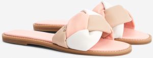 Papuče, žabky pre ženy Tommy Hilfiger - ružová, biela, béžová