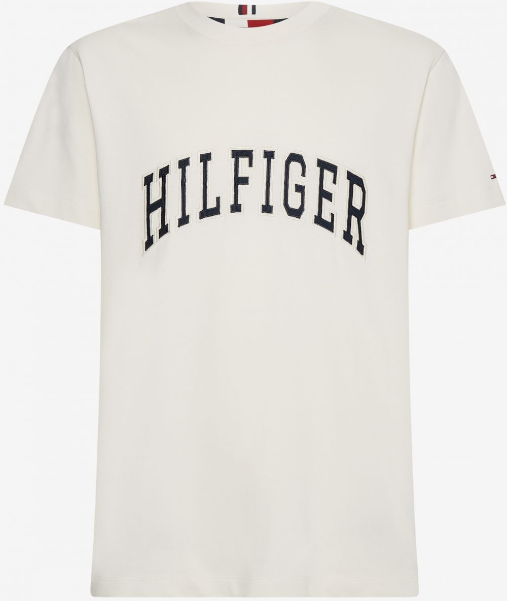 Tričká s krátkym rukávom pre ženy Tommy Hilfiger - krémová