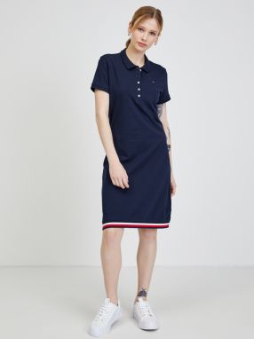 Voľnočasové šaty pre ženy Tommy Hilfiger - tmavomodrá