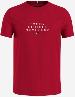 Tričká s krátkym rukávom pre mužov Tommy Hilfiger - čierna