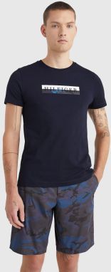 Tričká s krátkym rukávom pre mužov Tommy Hilfiger - tmavomodrá