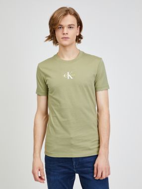 Tričká s krátkym rukávom pre mužov Calvin Klein - svetlozelená