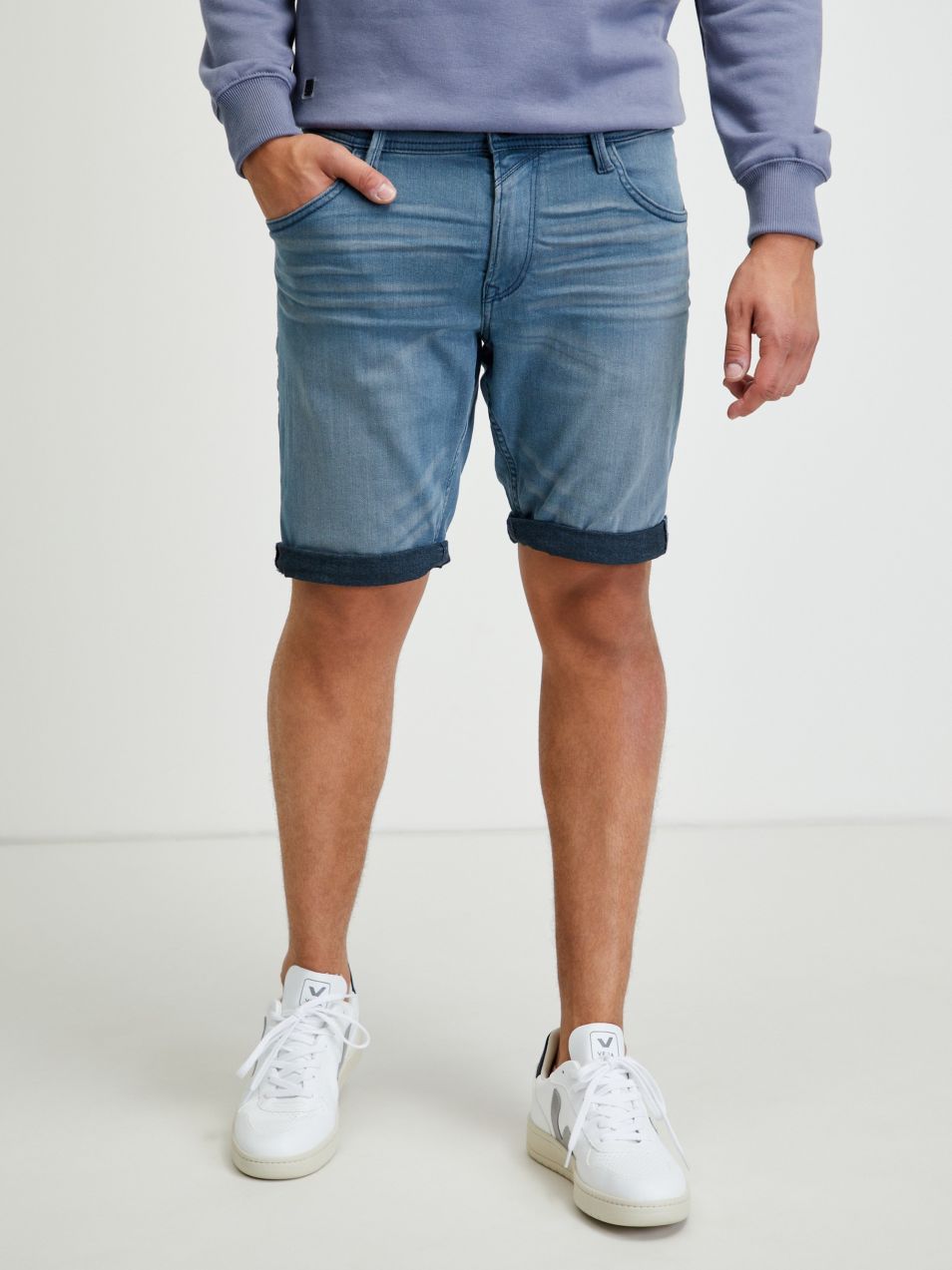 Kraťasy pre mužov Tom Tailor Denim - modrá
