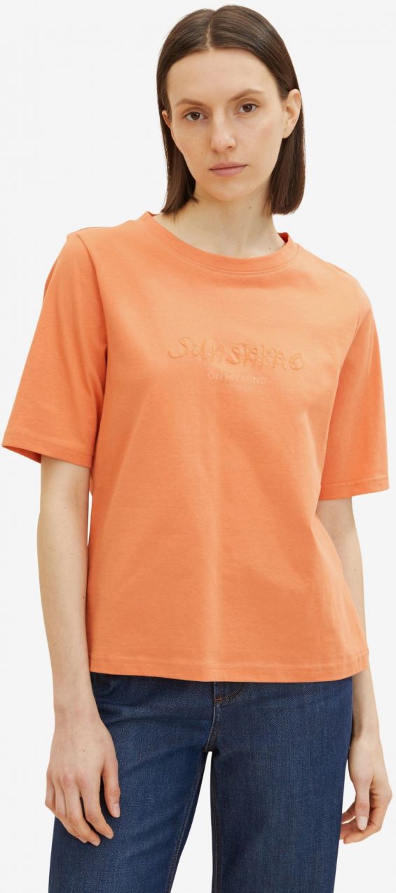 Oranžové dámske tričko Tom Tailor