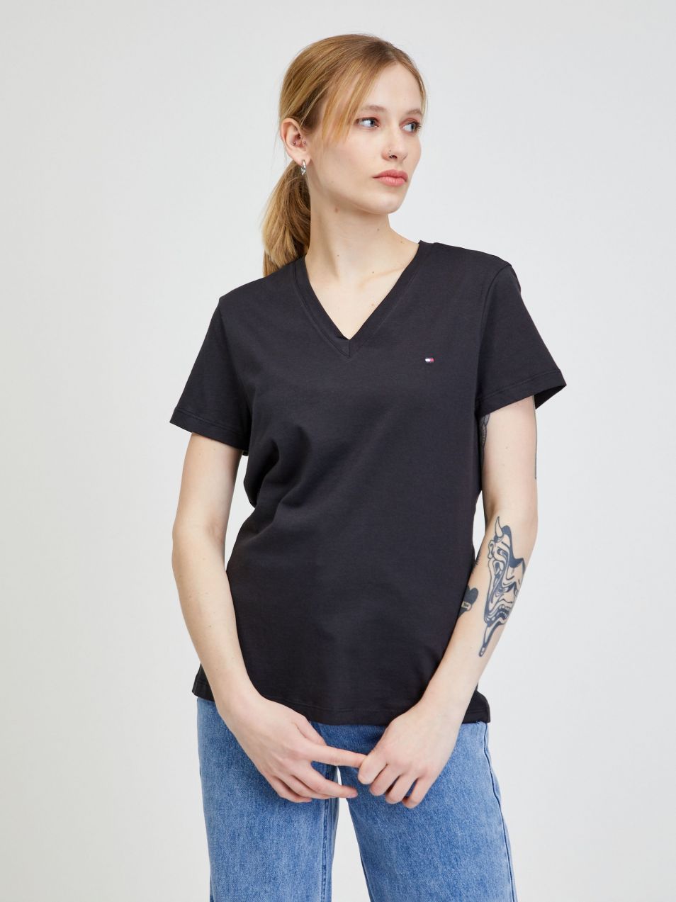 Čierne dámske tričko Tommy Hilfiger