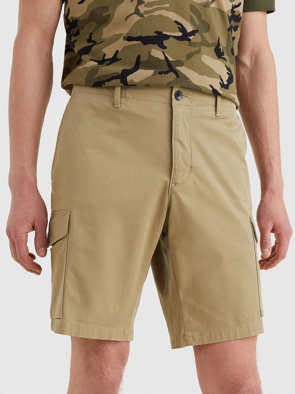 Béžové pánske kraťasy Tommy Hilfiger