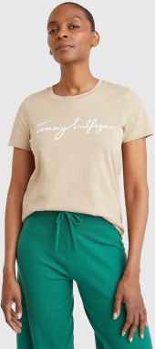Béžové dámske tričko Tommy Hilfiger
