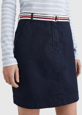 Tmavomodrá dámska sukňa Tommy Hilfiger