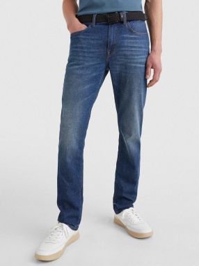 Tmavomodré pánske straight fit rifle Tommy Hilfiger