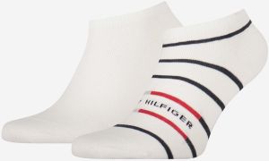 Súprava dvoch párov pánskych ponožiek v bielej farbe Tommy Hilfiger