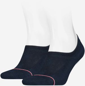 Súprava dvoch párov pánskych ponožiek v tmavo modrej farbe Tommy Hilfiger