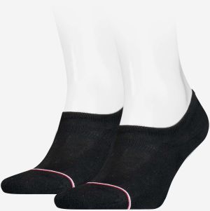 Súprava dvoch párov pánskych ponožiek v čiernej farbe Tommy Hilfiger