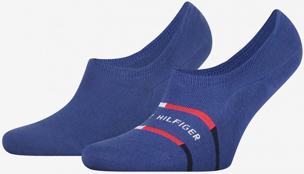 Súprava dvoch párov pánskych ponožiek v tmavo modrej farbe Tommy Hilfiger