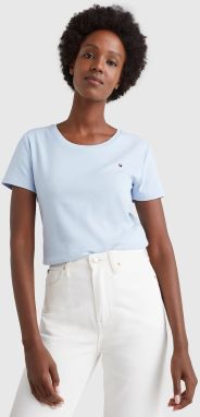 Svetlomodré dámske basic tričko Tommy Hilfiger