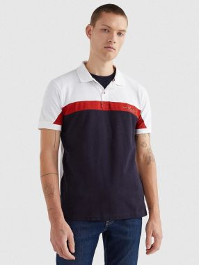 Bielo-modrá pánska polokošeľa Tommy Hilfiger