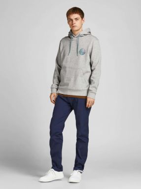 Svetlošedá mikina s kapucou Jack & Jones Bright