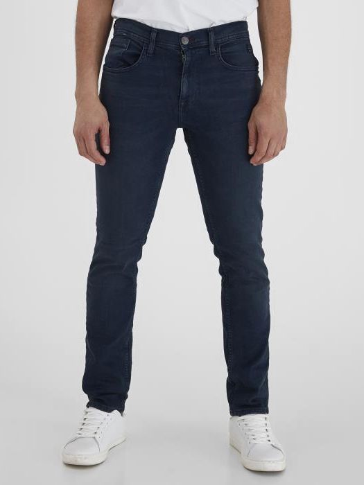 Tmavomodré slim fit rifle Blend Twister