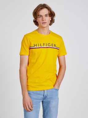 Žlté pánske tričko Tommy Hilfiger