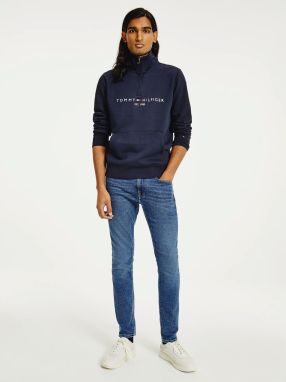 Mikiny bez kapuce pre mužov Tommy Hilfiger - tmavomodrá, biela, červená