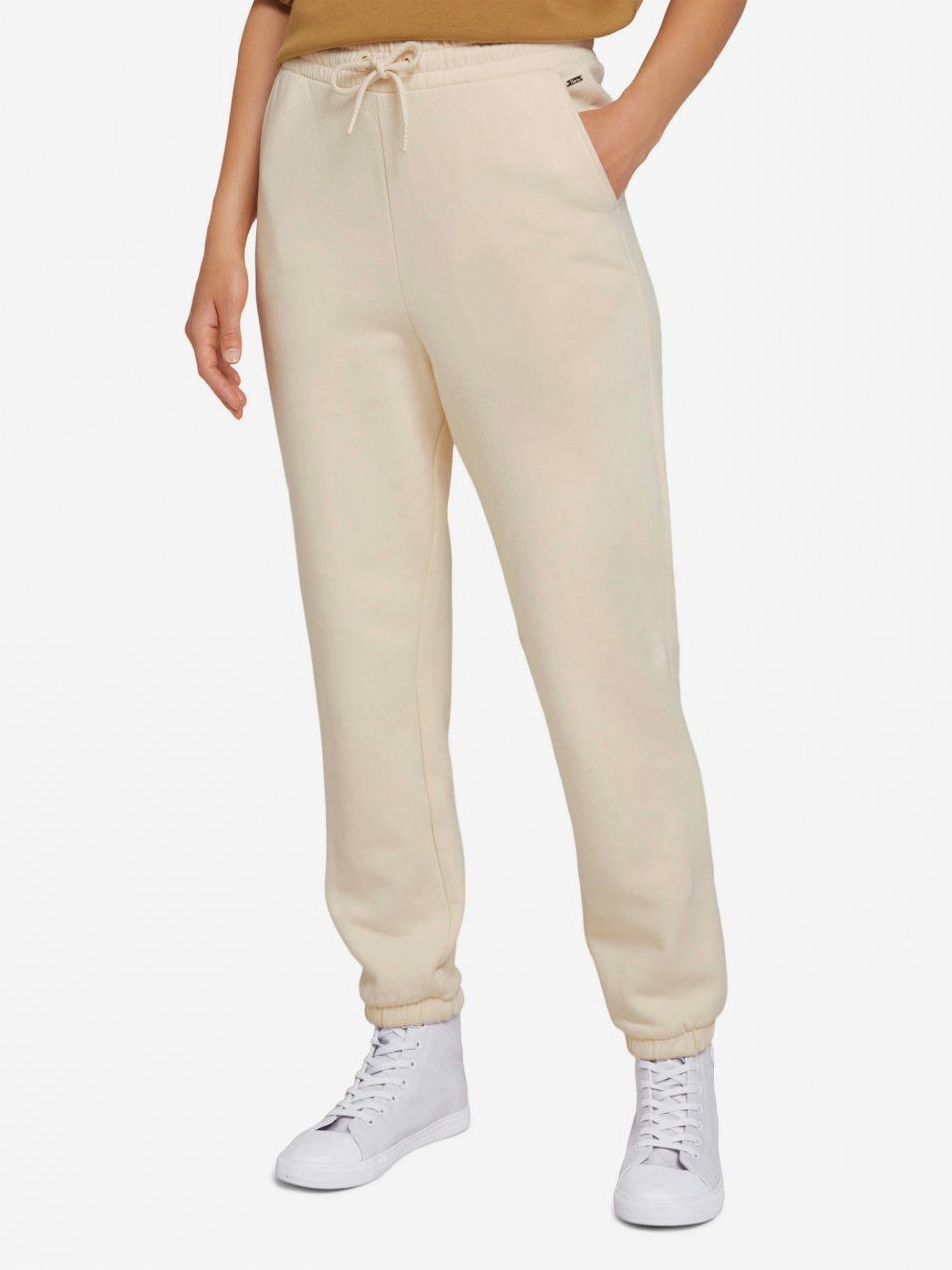 Krémové dámske tepláky Tom Tailor Denim