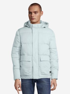 Svetlomodrá pánska prešívaná bunda Tom Tailor Denim Clean Puffer