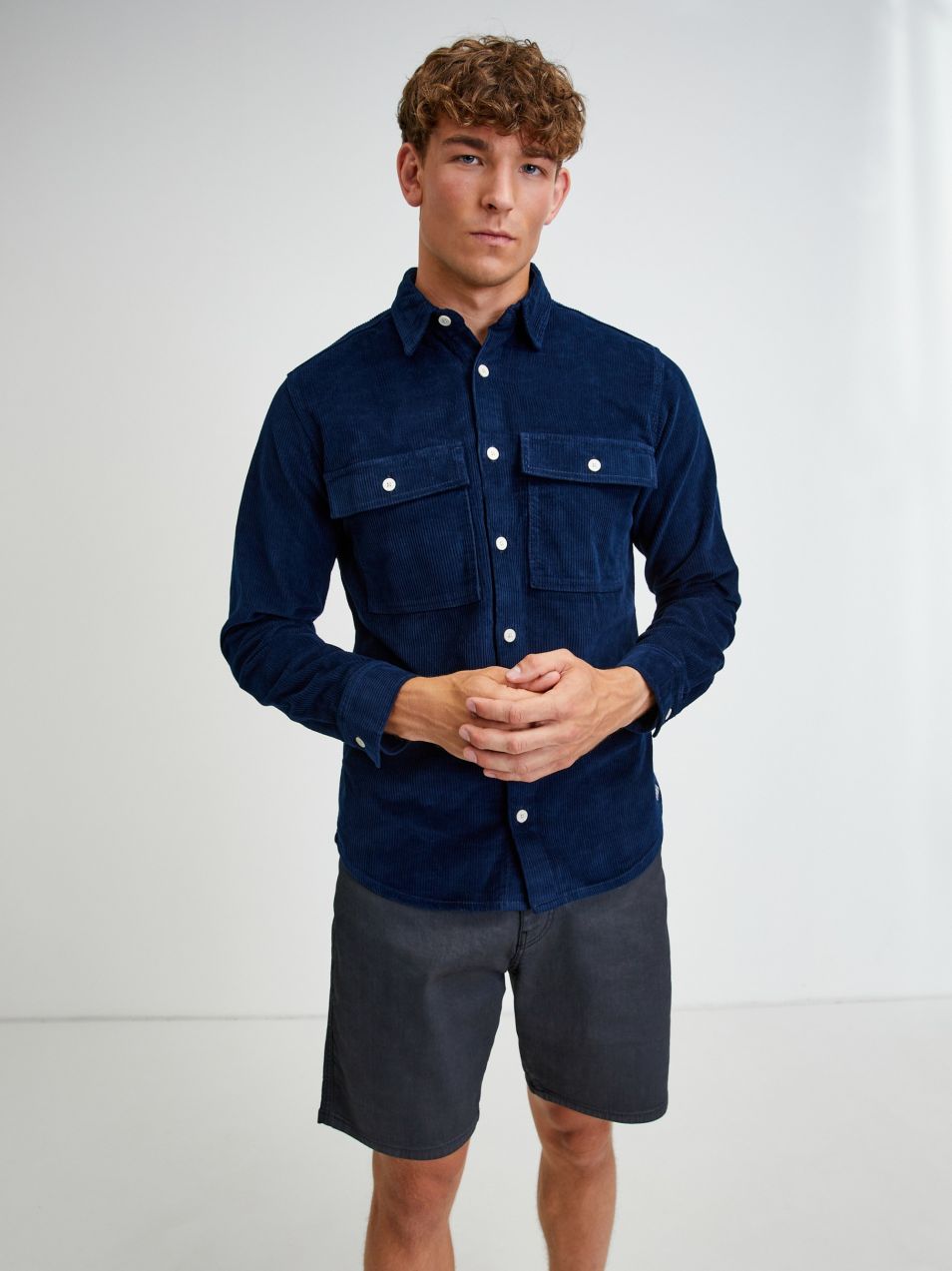 Neformálne pre mužov Jack & Jones - tmavomodrá