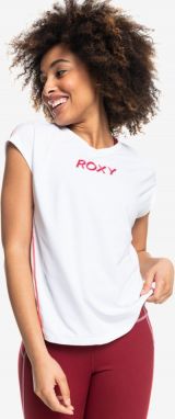 Biele dámskée tričko s nápisom Roxy Training Grl