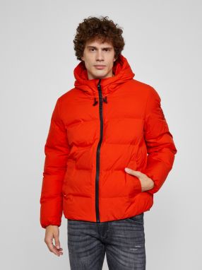 Červená pánska prešívaná bunda Tommy Hilfiger Motion Hooded