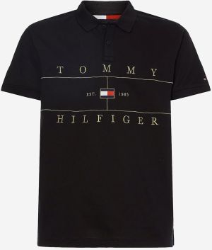 Čierna pánska polokošeľa Tommy Hilfiger Icon Seasonal Regular