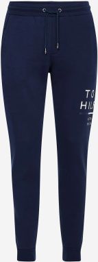 Tmavomodré pánske tepláky Tommy Hilfiger Wrap Around Graphic