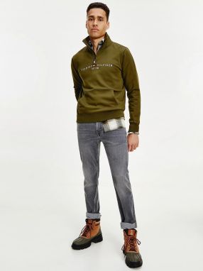 Šedé pánske straight fit rifle Tommy Hilfiger Denton