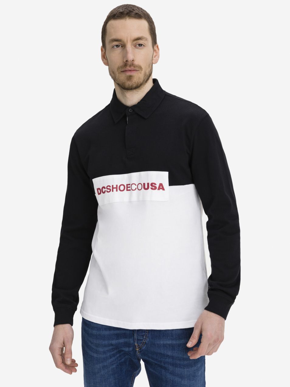 Polokošele pre mužov DC - čierna, biela