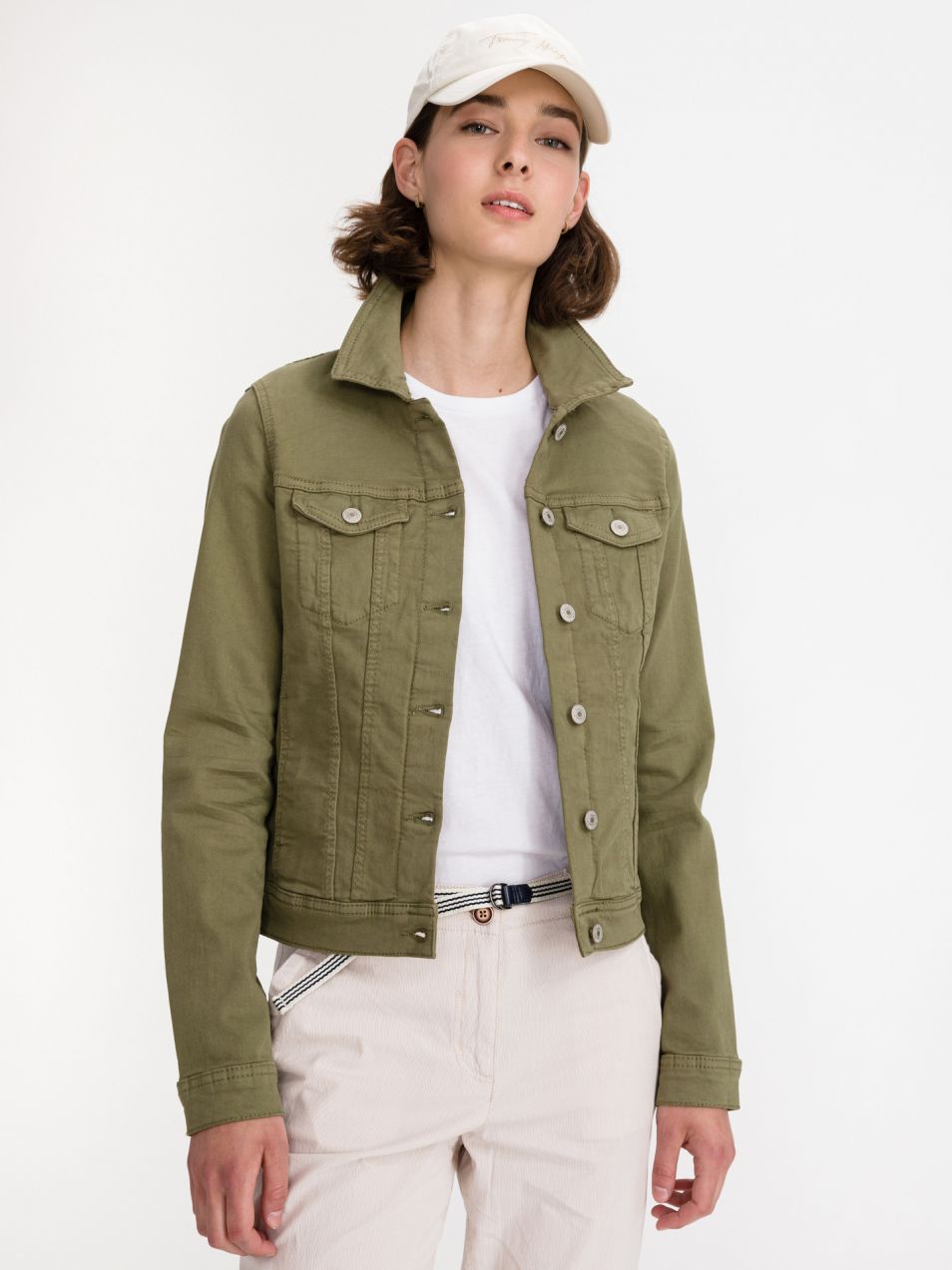 Ľahké bundy pre ženy Tom Tailor Denim - zelená