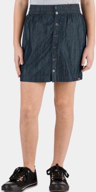 Tmavomodrá dievčenská džínsová sukňa s gombíkmi SAM 73