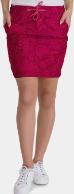 Ružová dámska vzorovaná sukňa s vreckami SAM 73