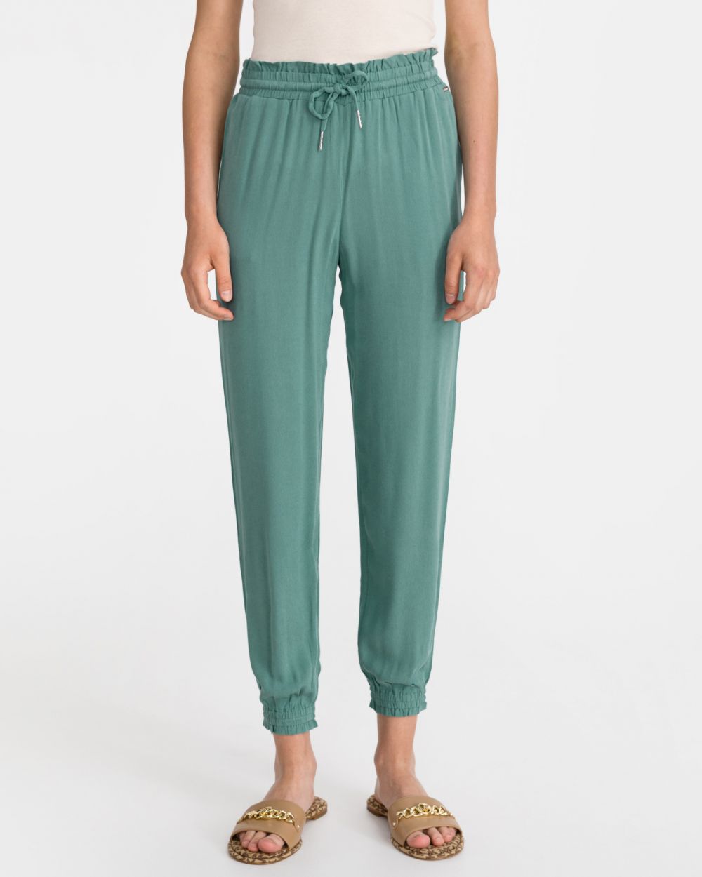 Nohavice pre ženy Tom Tailor Denim - modrá