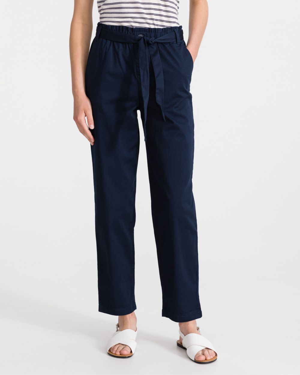 Nohavice pre ženy Tom Tailor Denim - modrá