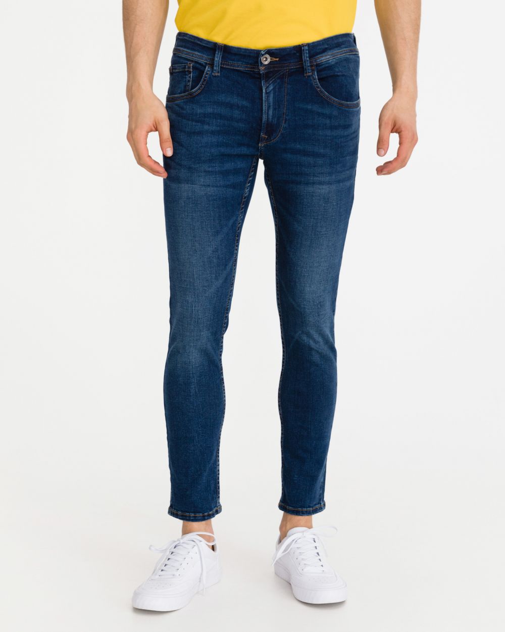 Skinny fit pre mužov Tom Tailor Denim - modrá