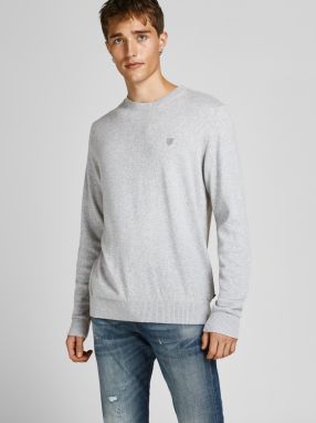 Svetlošedý sveter Jack & Jones Ray