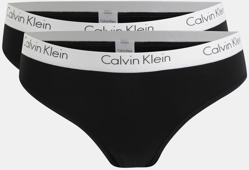 Balenie dvoch nohavičiek v čiernej farbe Calvin Klein Underwear