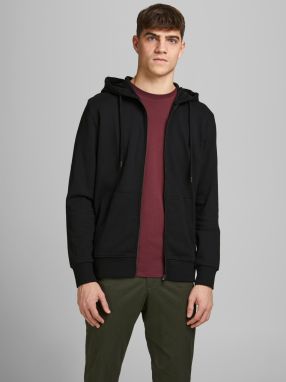 Čierna basic mikina s kapucou Jack & Jones