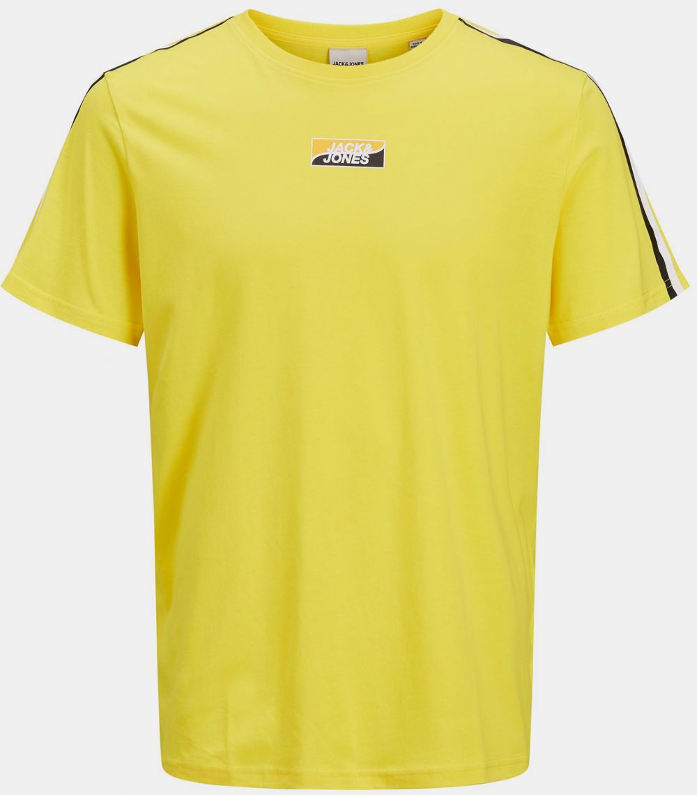 Žlté tričko s potlačou Jack & Jones Flow