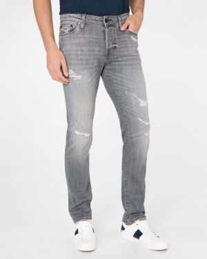 Slim fit pre mužov Jack & Jones - sivá