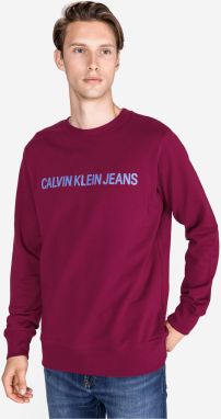 Mikiny bez kapuce pre mužov Calvin Klein - červená, fialová