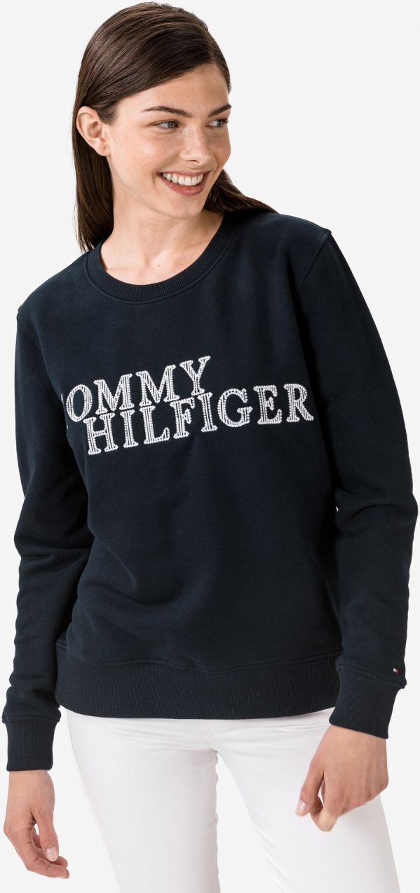 Mikiny pre ženy Tommy Hilfiger - modrá