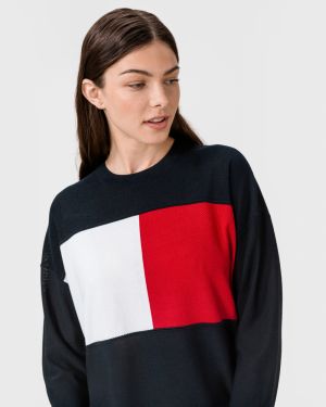 Svetre pre ženy Tommy Hilfiger - modrá