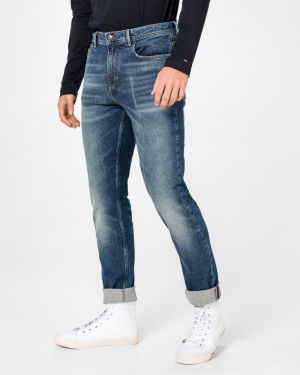 Straight fit pre mužov Tommy Hilfiger - modrá