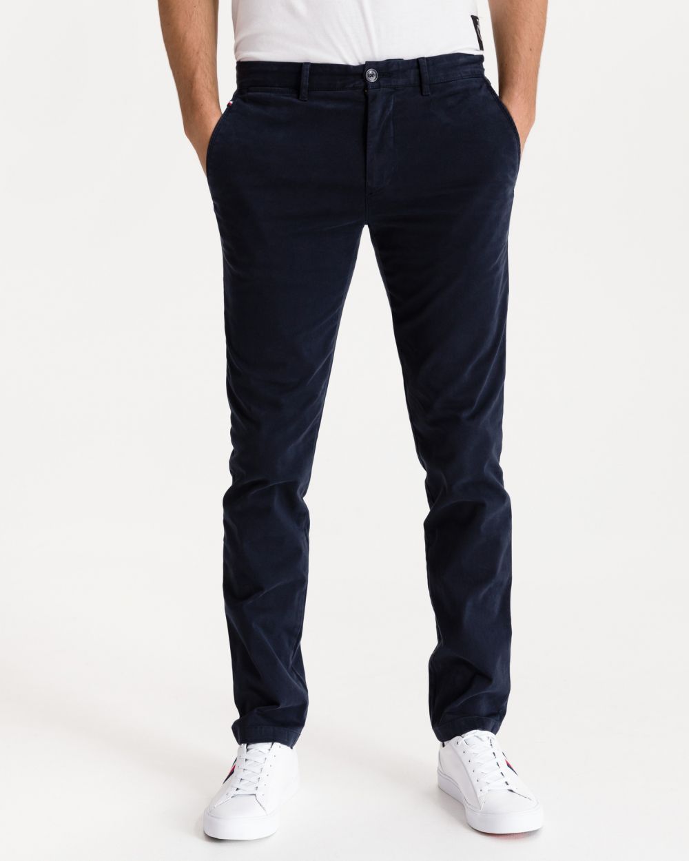 Voľnočasové nohavice pre mužov Tommy Hilfiger - modrá