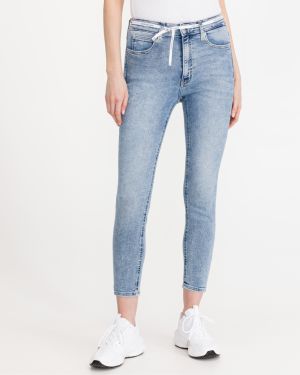 Skinny fit pre ženy Calvin Klein - modrá