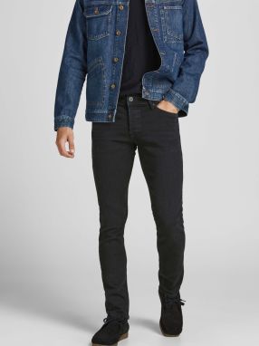 Čierne slim fit rifle Jack & Jones Glenn